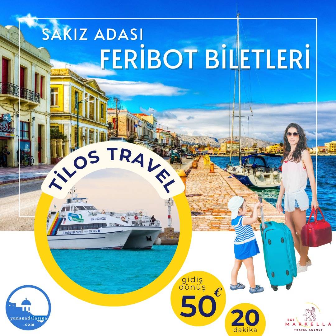 Tilos firması ile Çeşme çıkışlı Sakız Adası feribot bileti – 2025